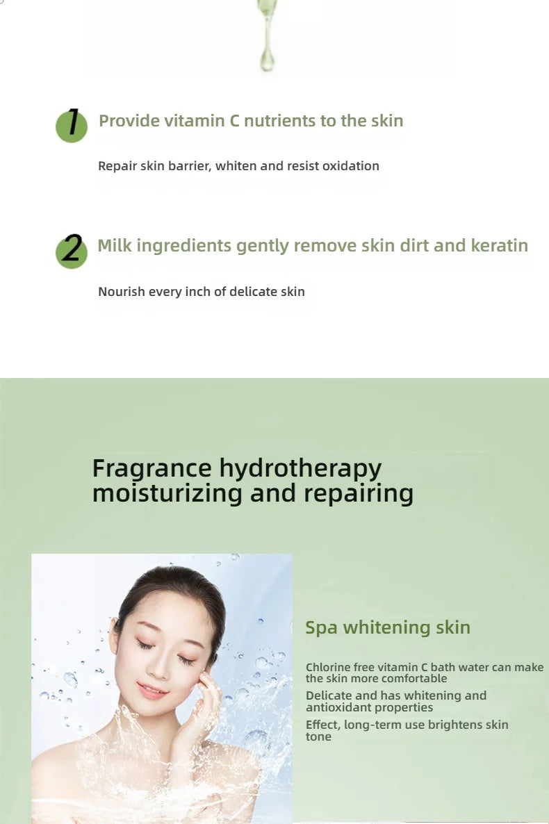 Shower filter contains fragrance, vitamin C softener, hard water purifier to remove residual chlorine, bathroom accessories