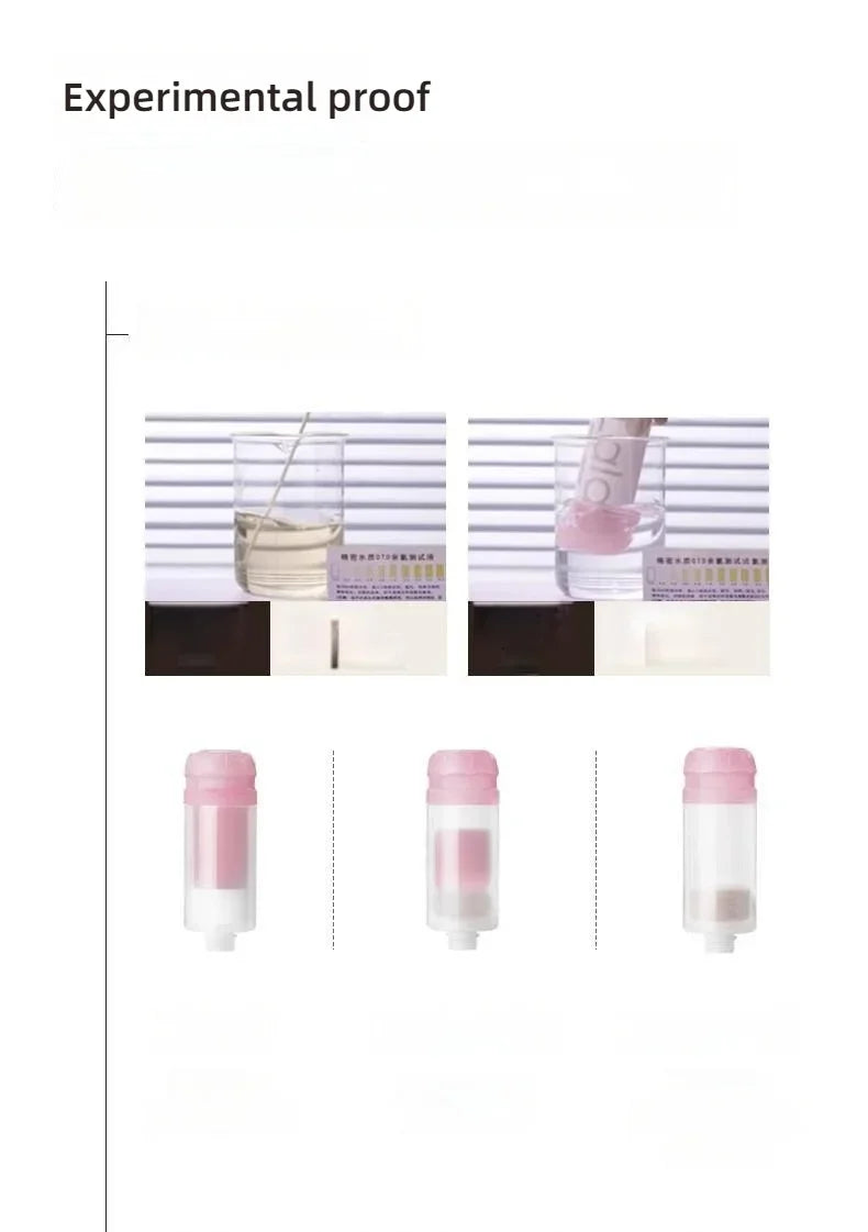 Shower filter contains fragrance, vitamin C softener, hard water purifier to remove residual chlorine, bathroom accessories
