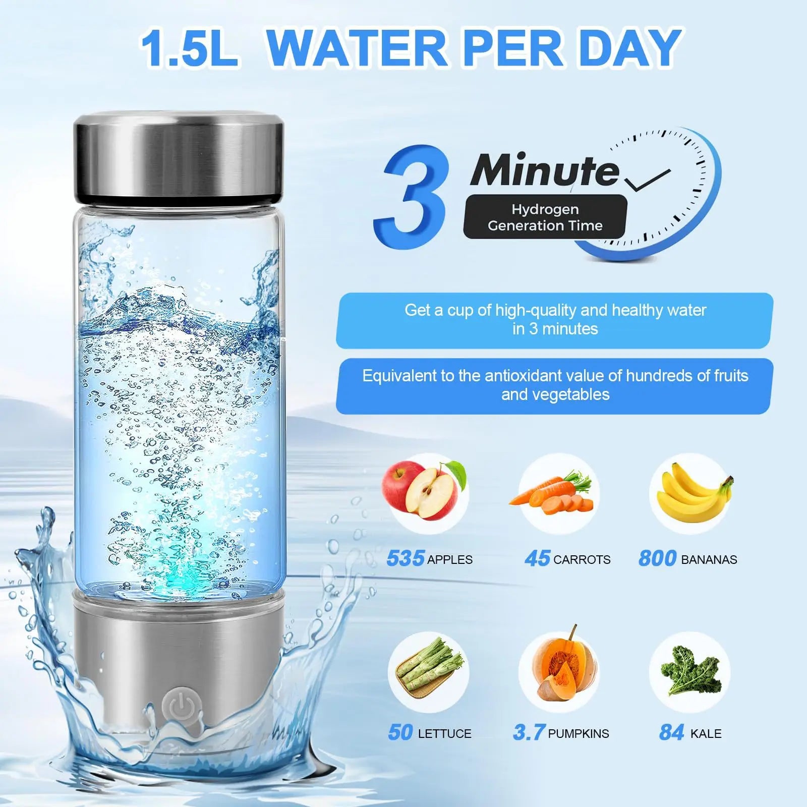 Hydrogen Generator Water Cup Filter Ionizer
