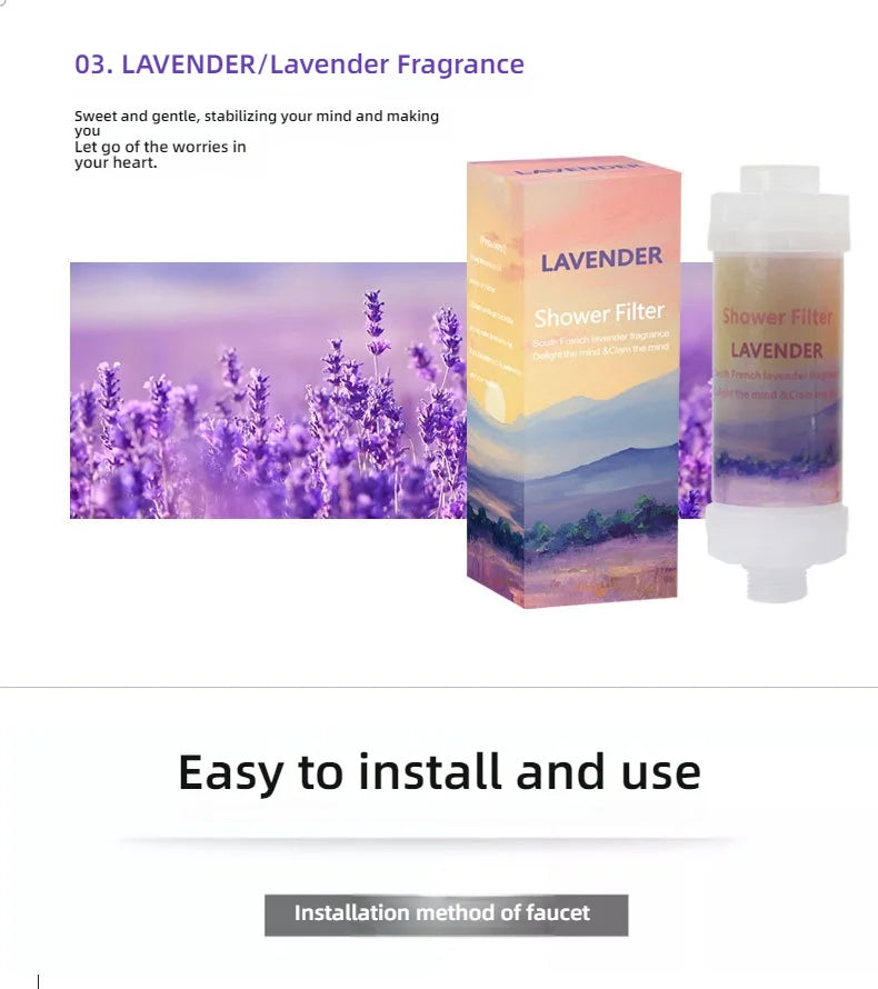 Shower filter contains fragrance, vitamin C softener, hard water purifier to remove residual chlorine, bathroom accessories