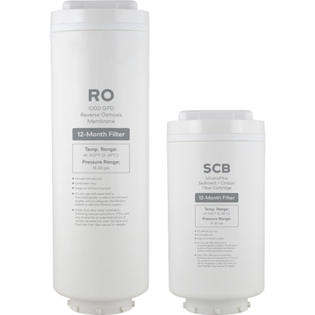 PureVania One-Year Filter Replacement Set for Tankless Remineralization RO System PV-RO1000TL